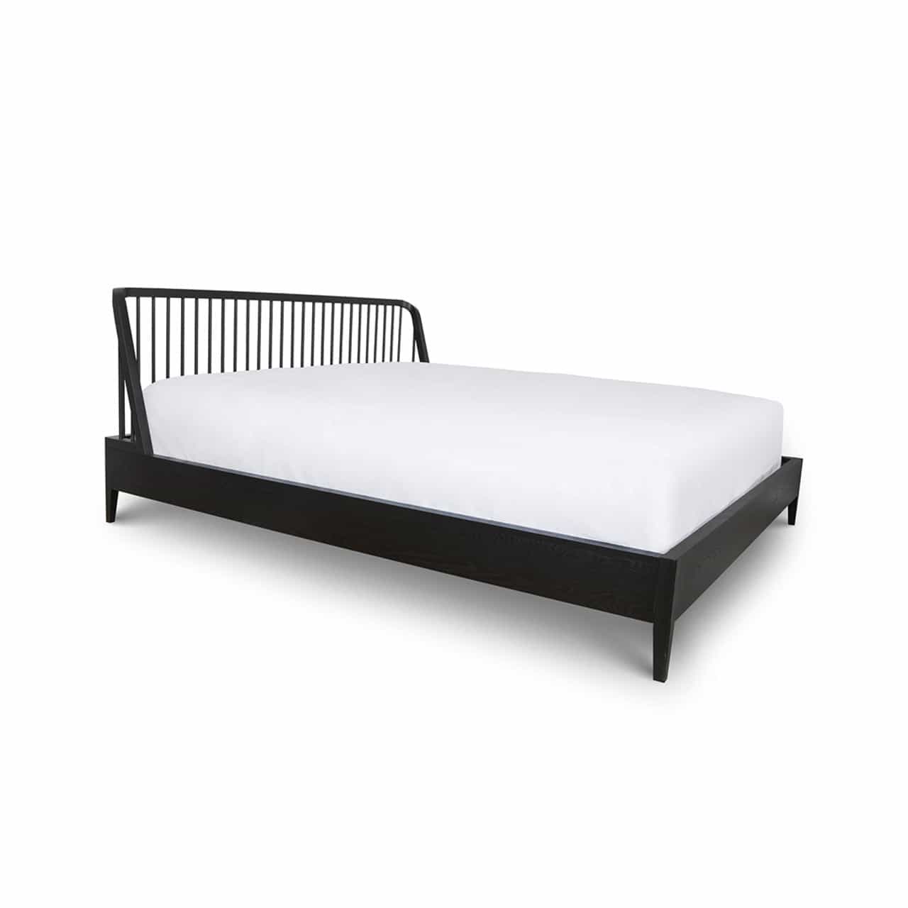Irving Wood Bed — Black