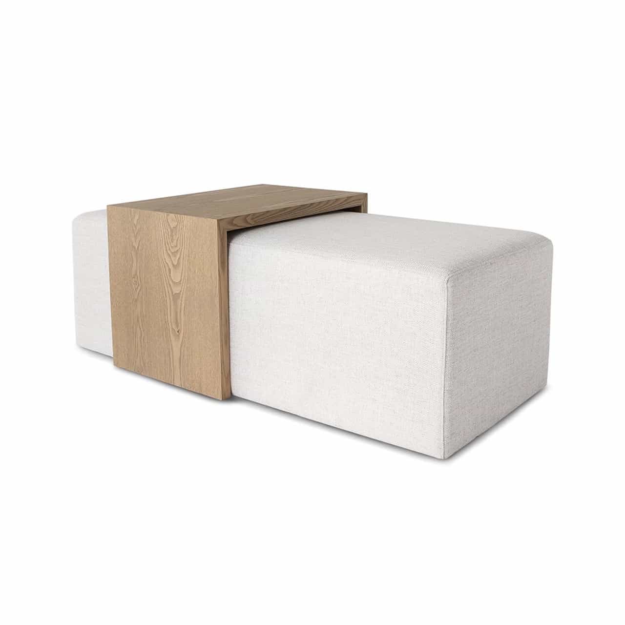 Forest Coffee Ottoman — Brass