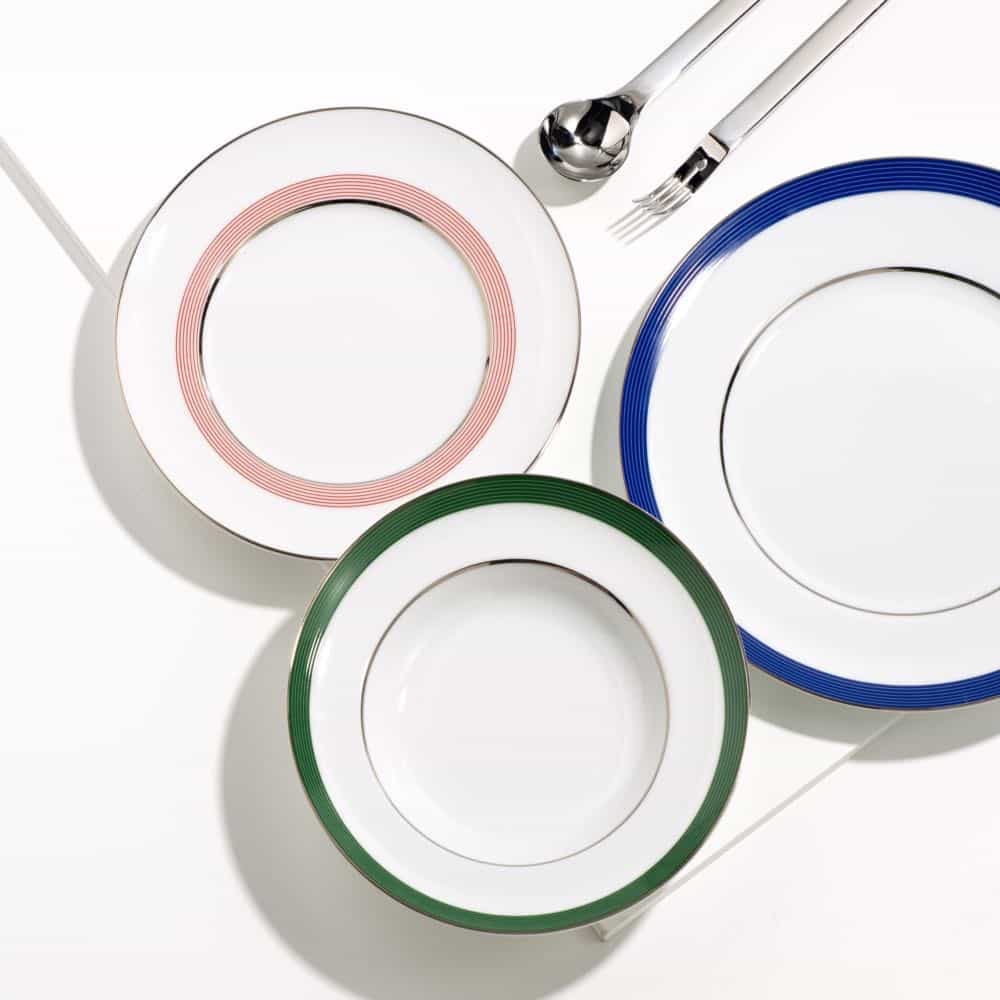 ERYA Ceramic Shallow Plate — Green