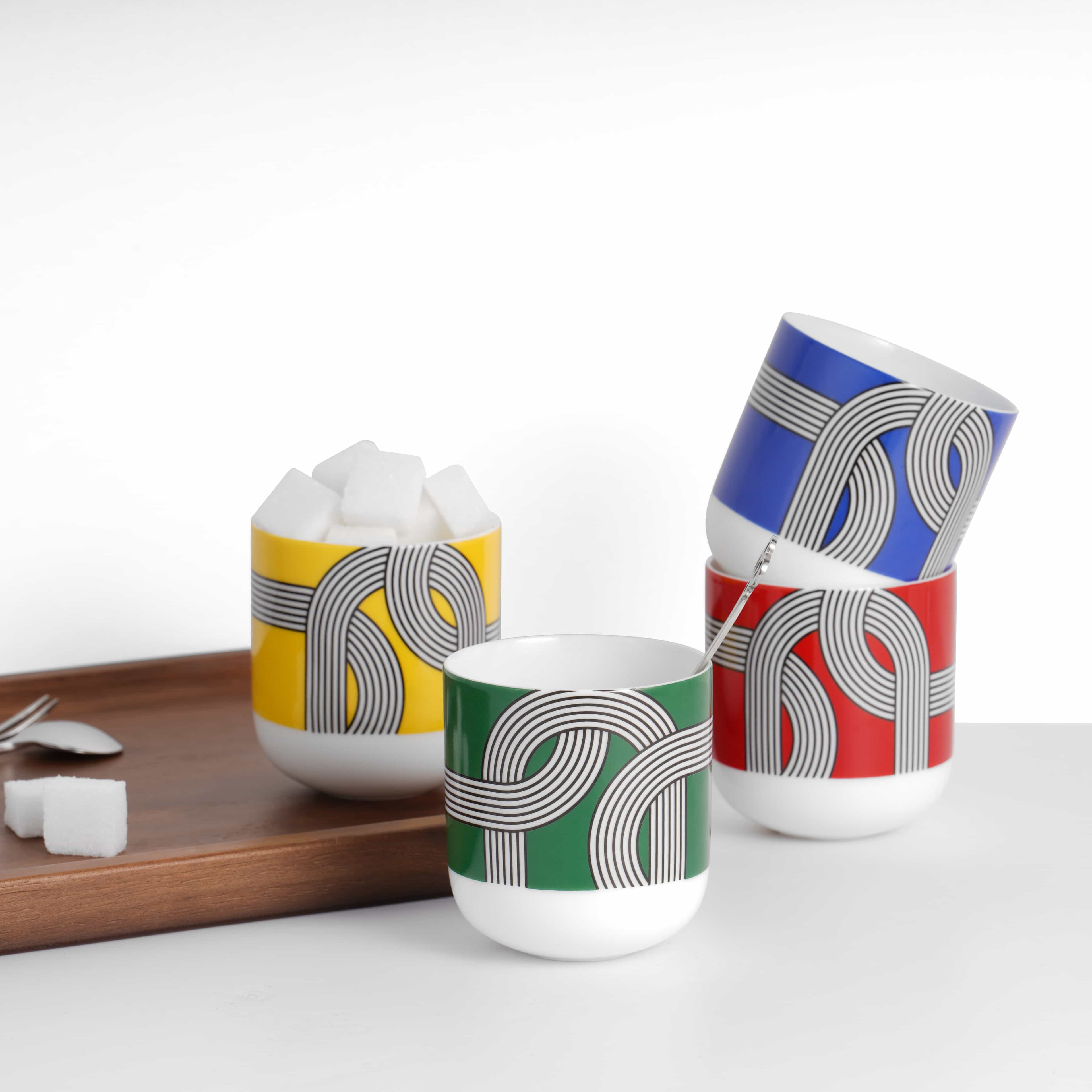 ALK Ceramic Cup Set — Multi-color