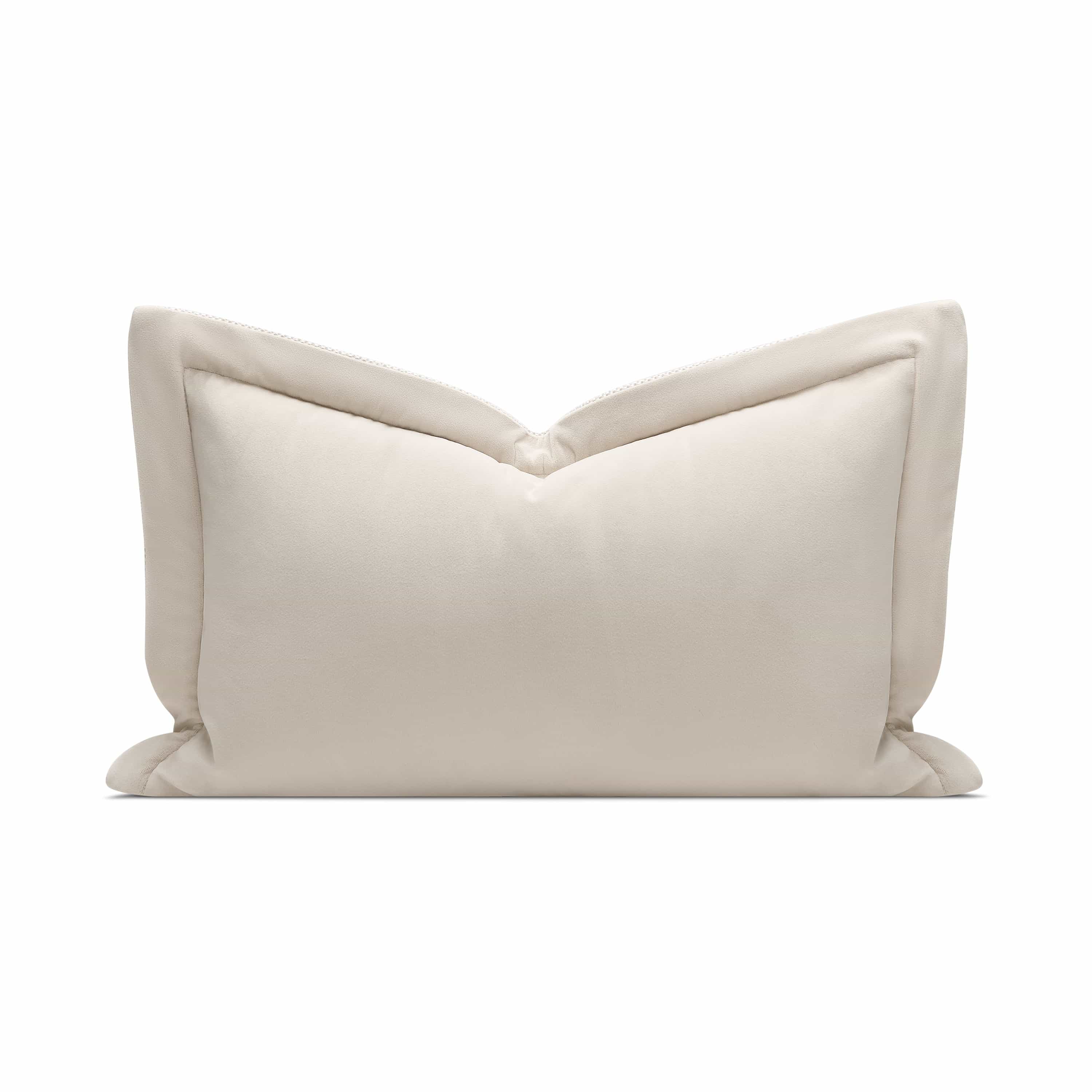 Flannel - Polyester Blended Lumbar Pillow (DP-2403406) — Chrome