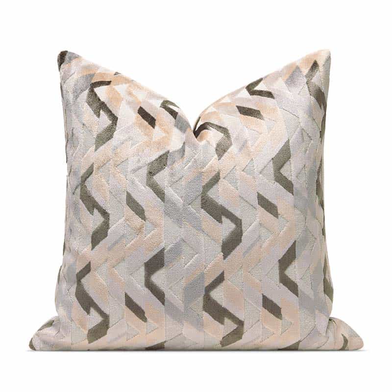 Imported Cut Pile - Polyester Blended Square Pillow (DP-2410130) — Grey