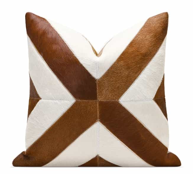 Horsehair - Sanded Flannel Blended Square Pillow (DP-2412114) — Clear