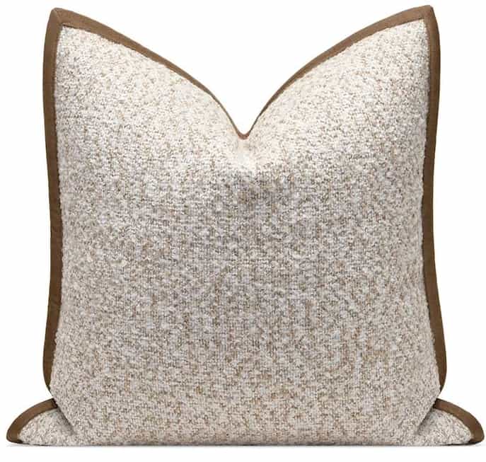 Cotton - Linen - Flannel - Polyester Blended Square Pillow (DP-2410111) — Chrome