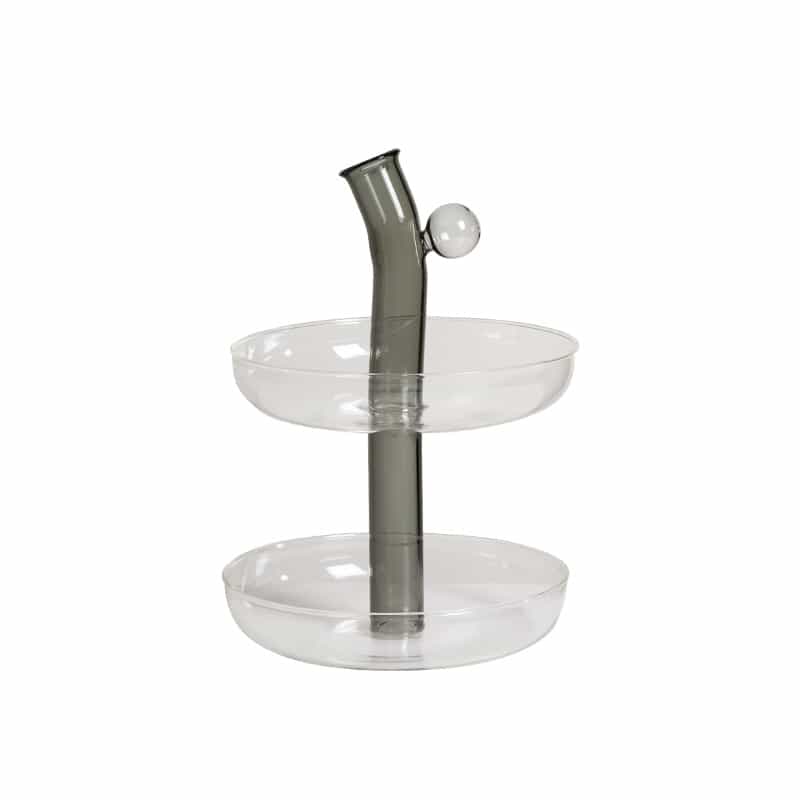 Double cake tray — Grey