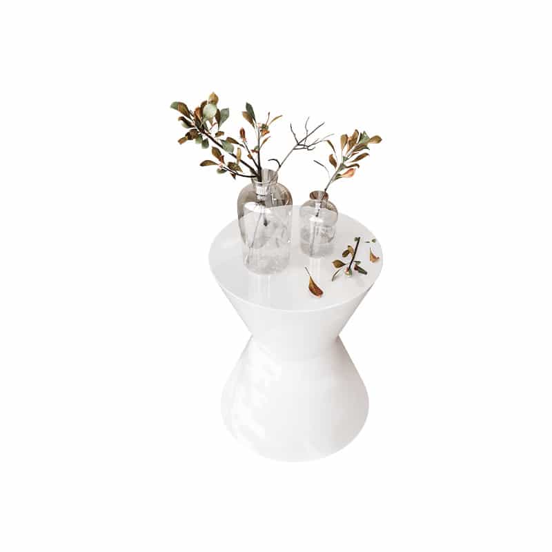 VELORA Side Table — White