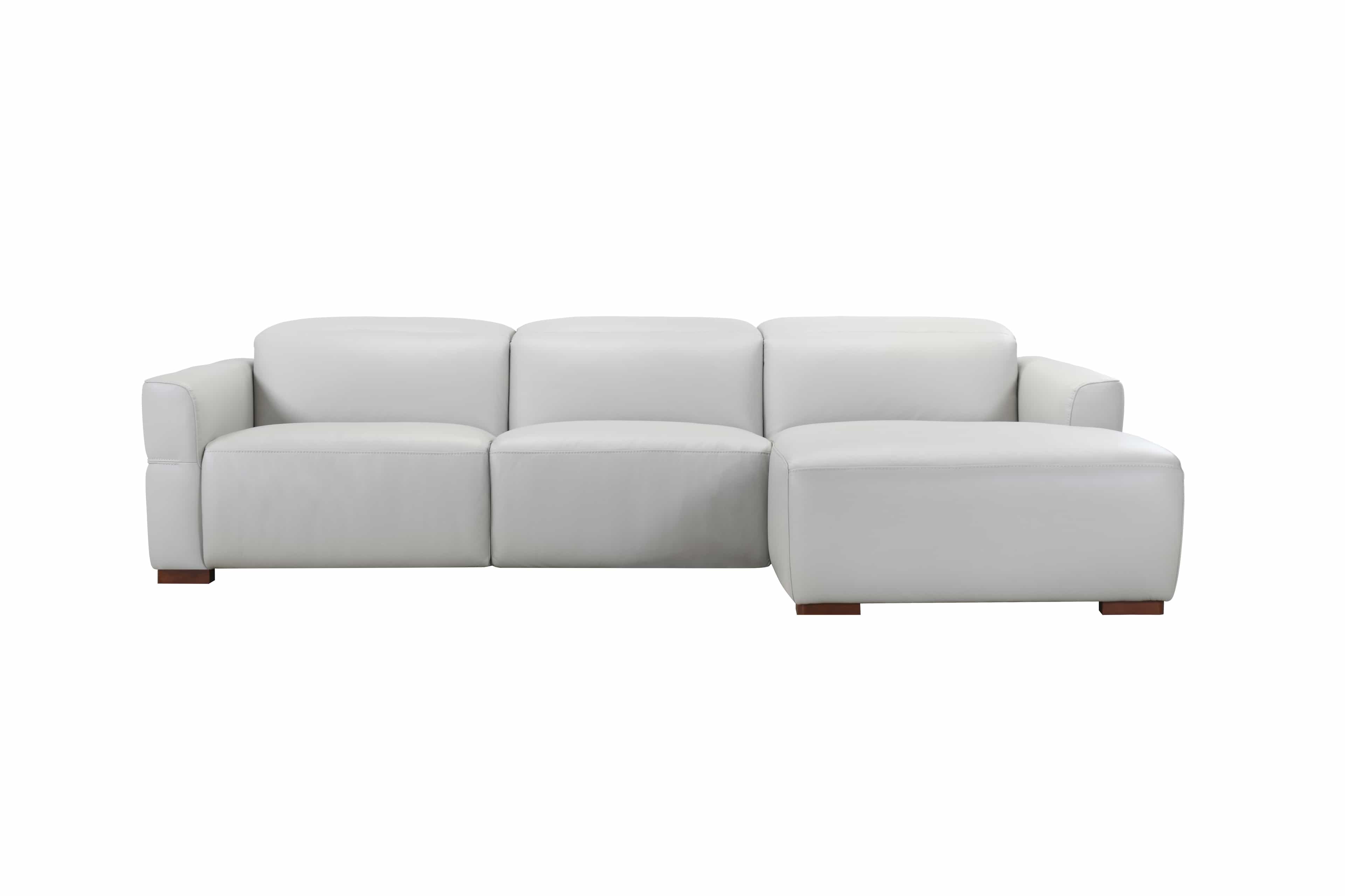 CALVA Motion Leather Sofa — Grey