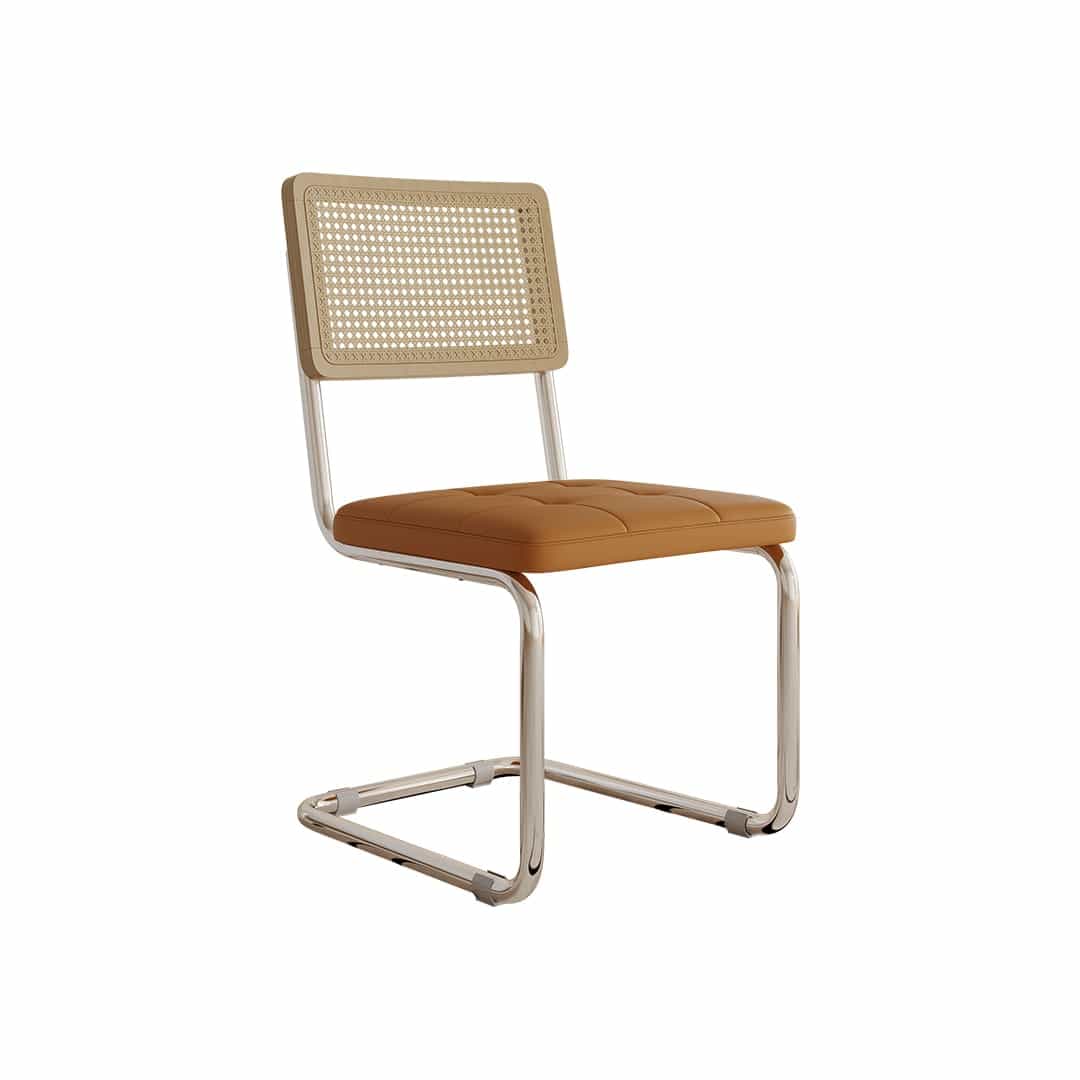 Woven Dining Chair — Orange