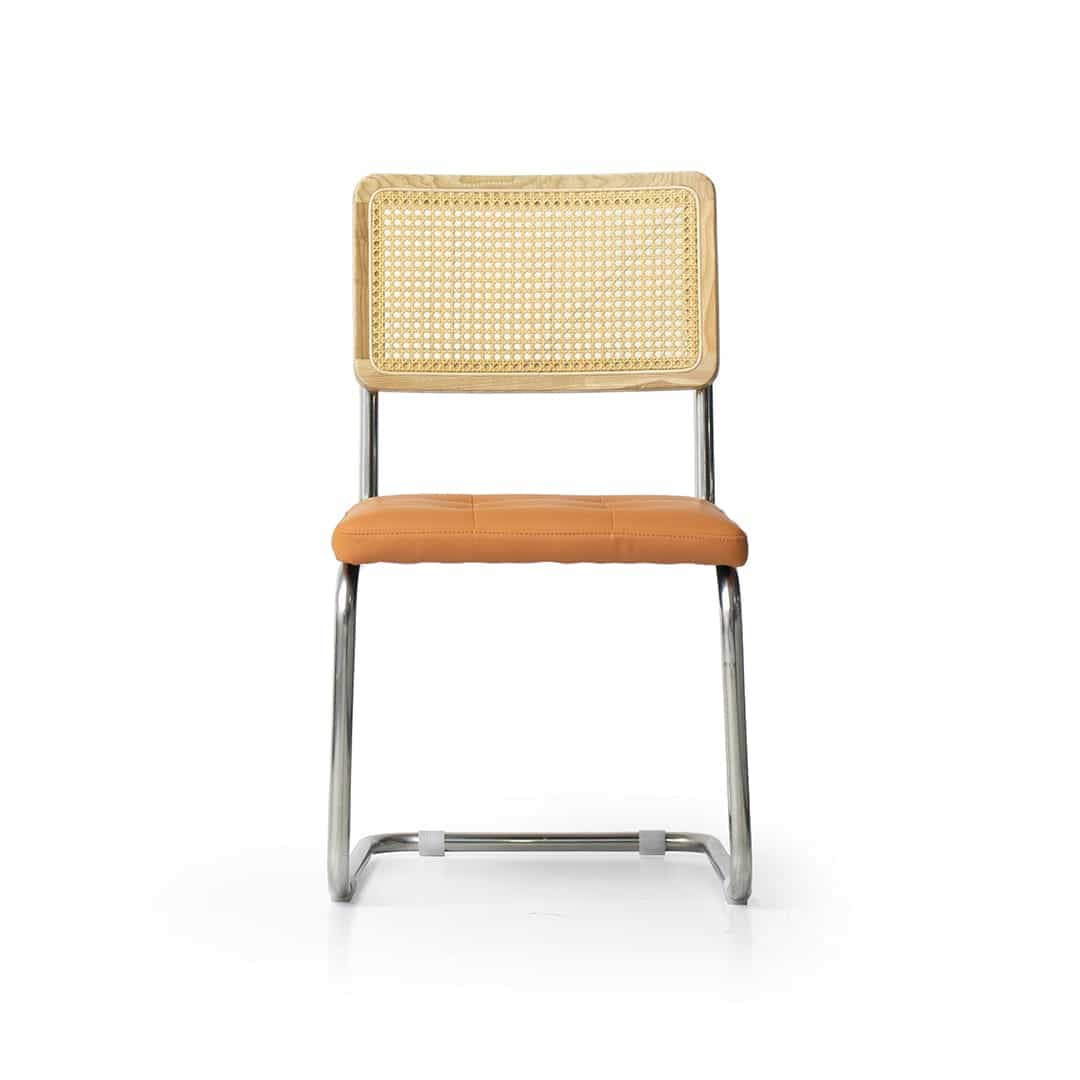 Woven Dining Chair — Orange