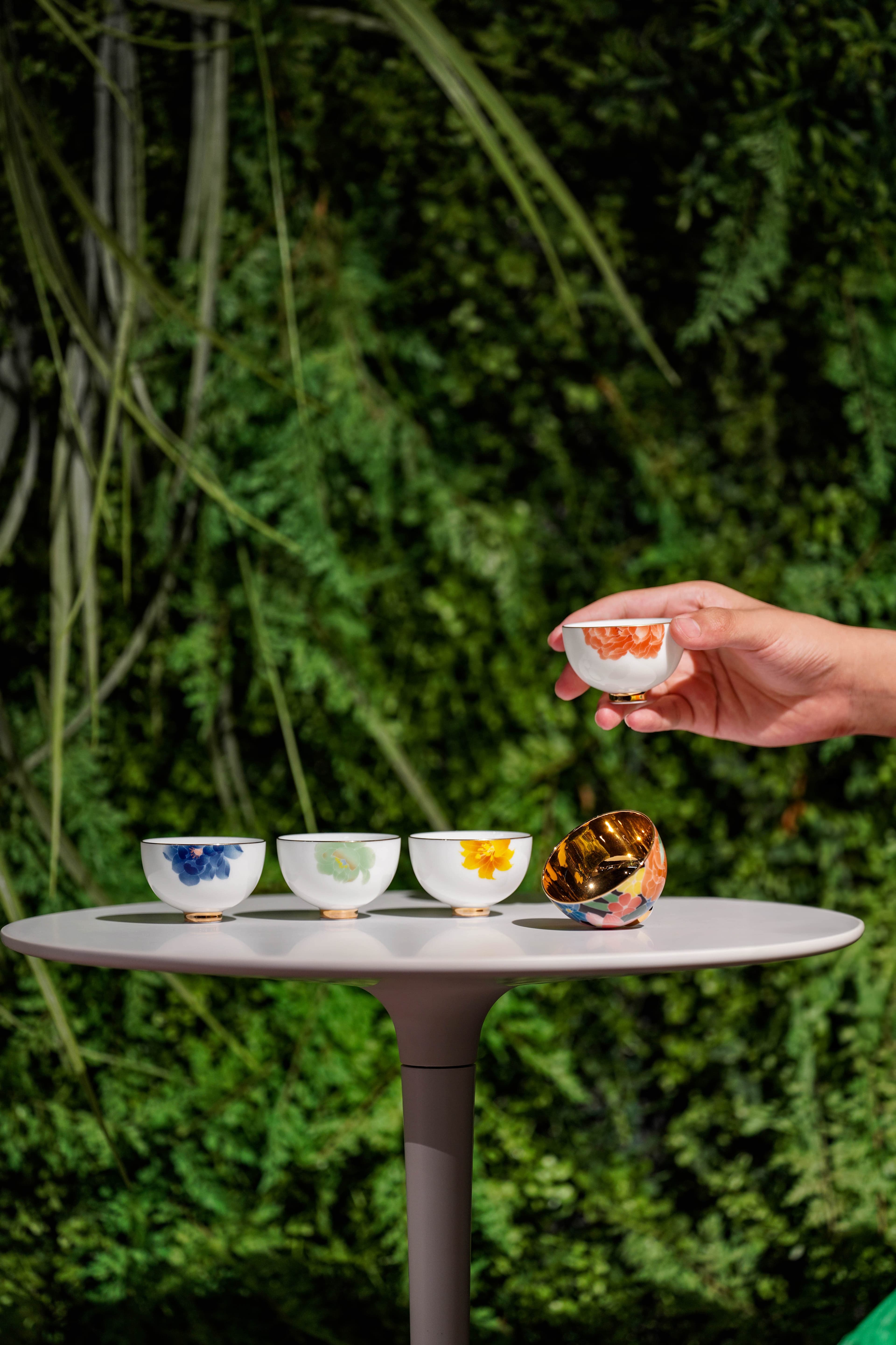 Underglaze Multicolored Ceramic Cup Set — image 11