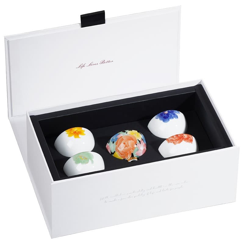 Underglaze Multicolored Ceramic Cup Set — image 2