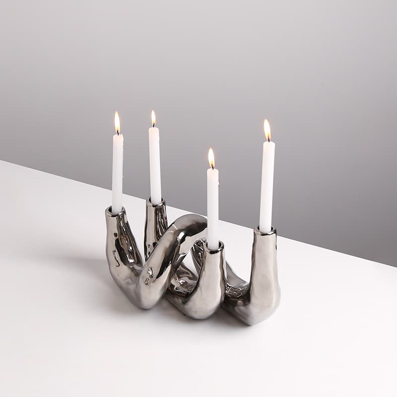 Three candlestick vase — image 2