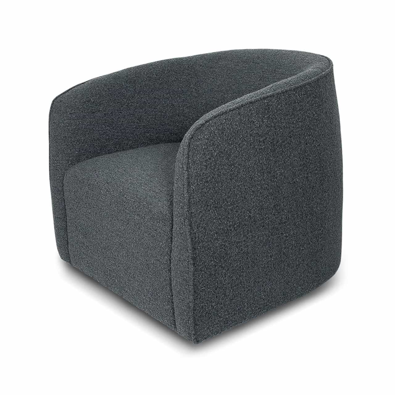 Evita Swivel Chair — Black