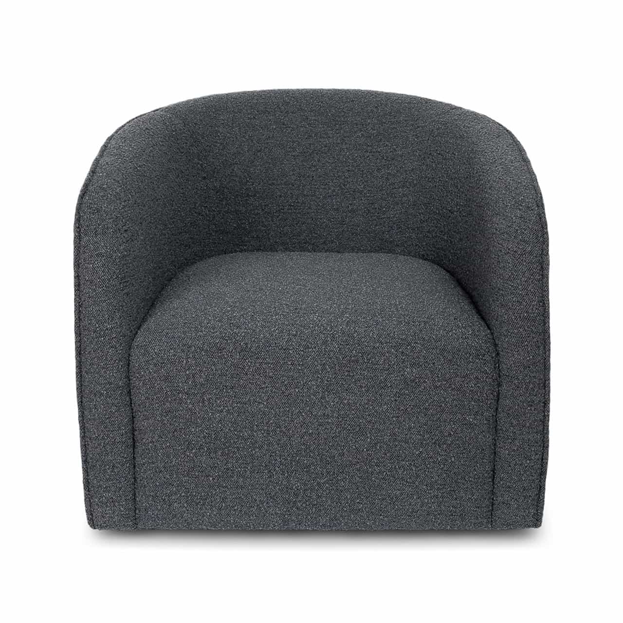 Evita Swivel Chair — Black