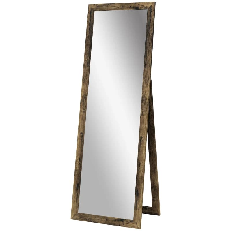 HOMCOM Floor Standing Mirror, Full Body Mirror for Bedroom, Living Room — image 2