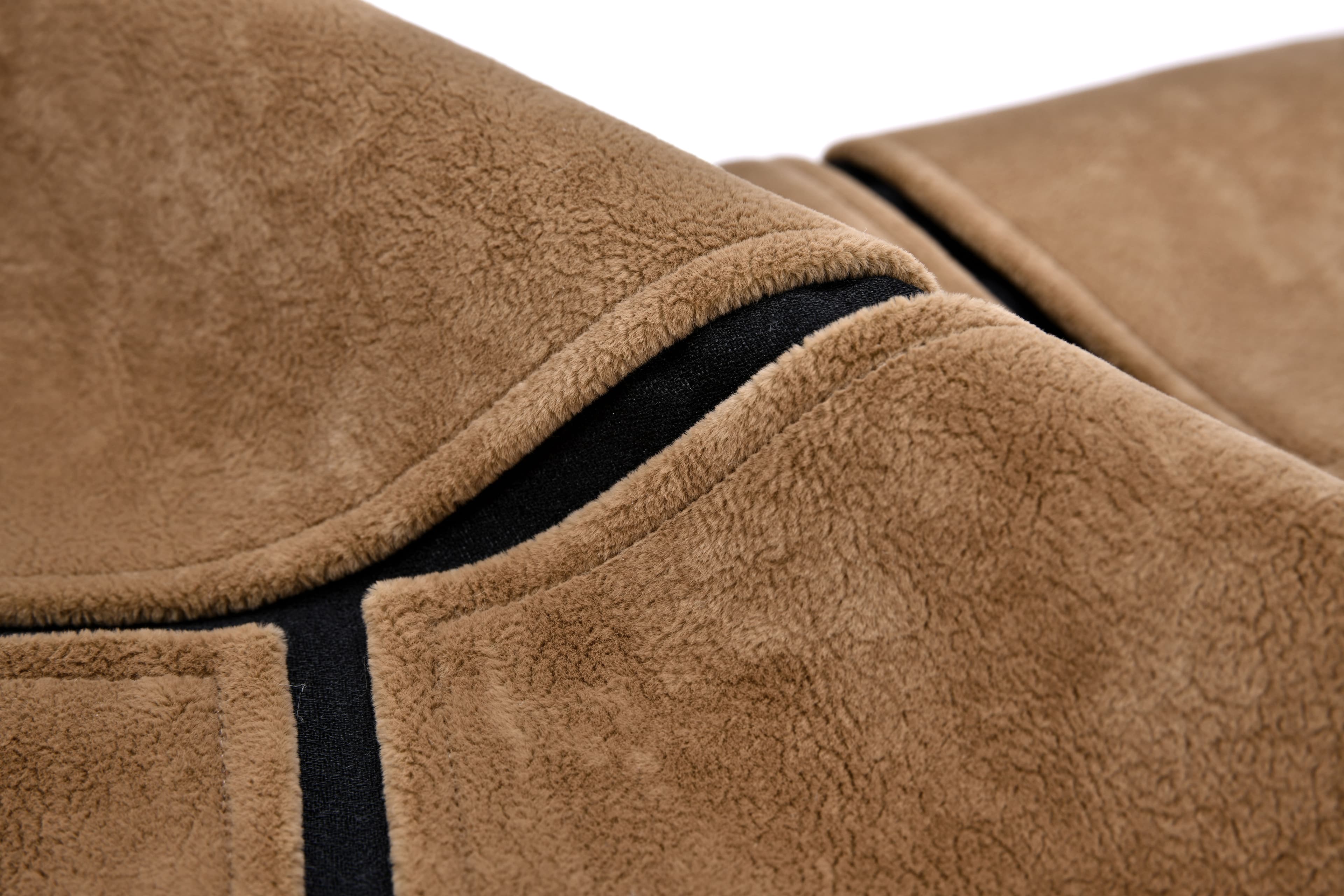 Suede Flannel - Polyester - Artificial Leather Blended Lumbar Pillow (DP-2308212) — image 4