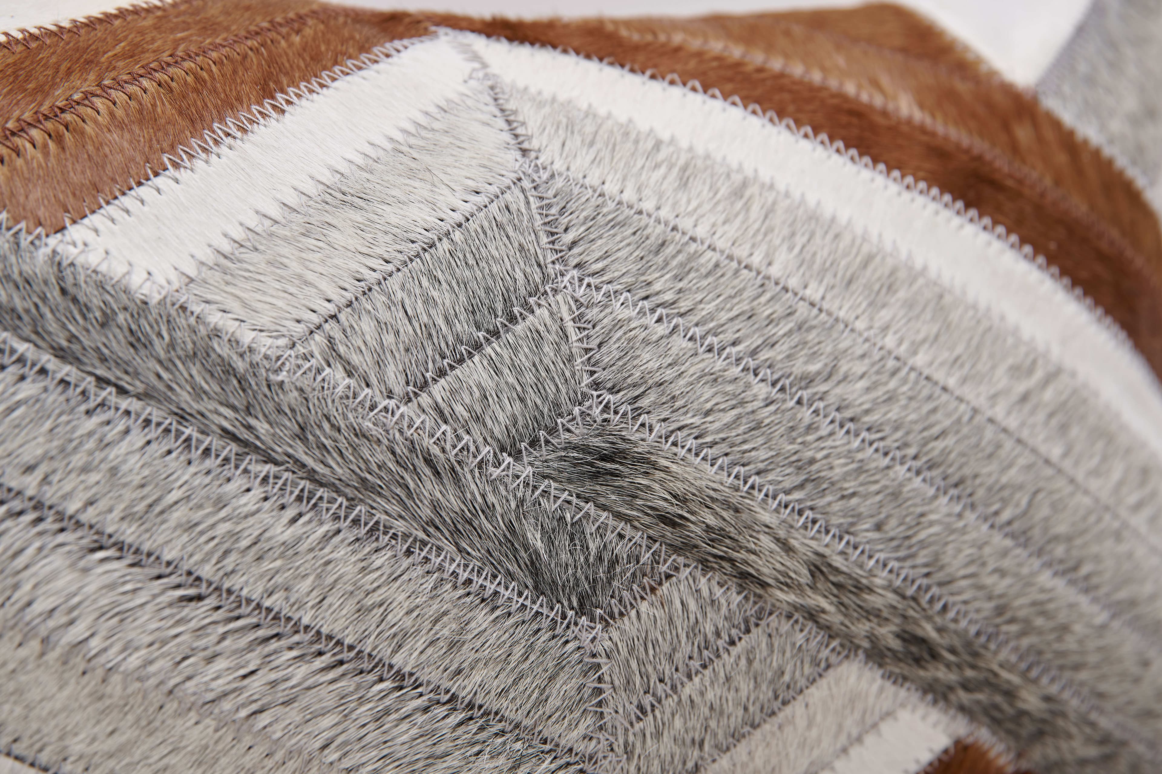 Cowhair - Suede Flannel Blended Lumbar Pillow (DP-2312107) — image 4