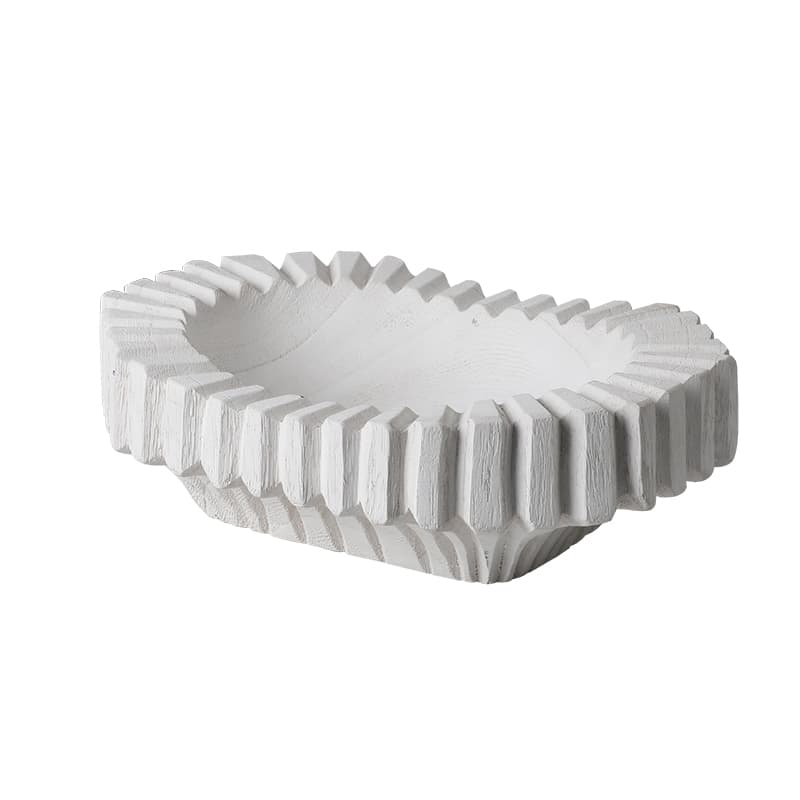 Vertical Groove Plate White — image 1