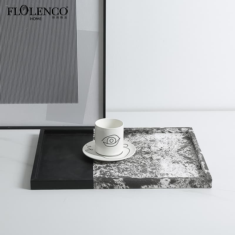 Fur pattern tray-black — image 2