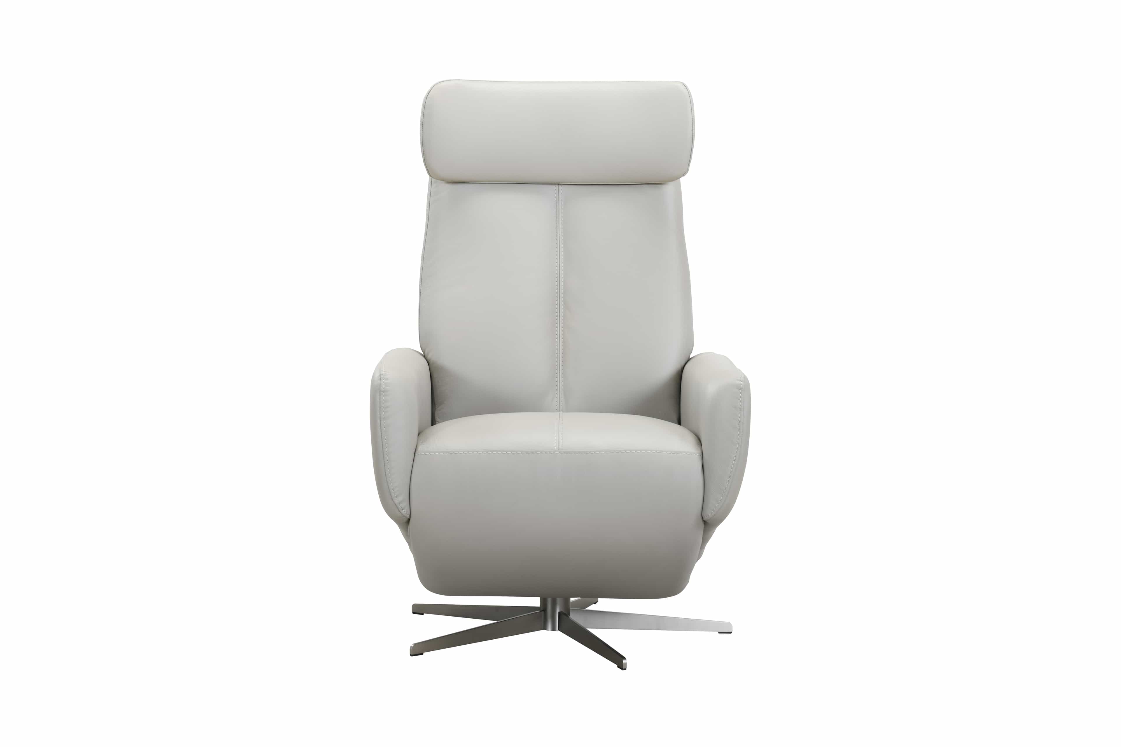 PILOT Motion Leather Armchair — Grey