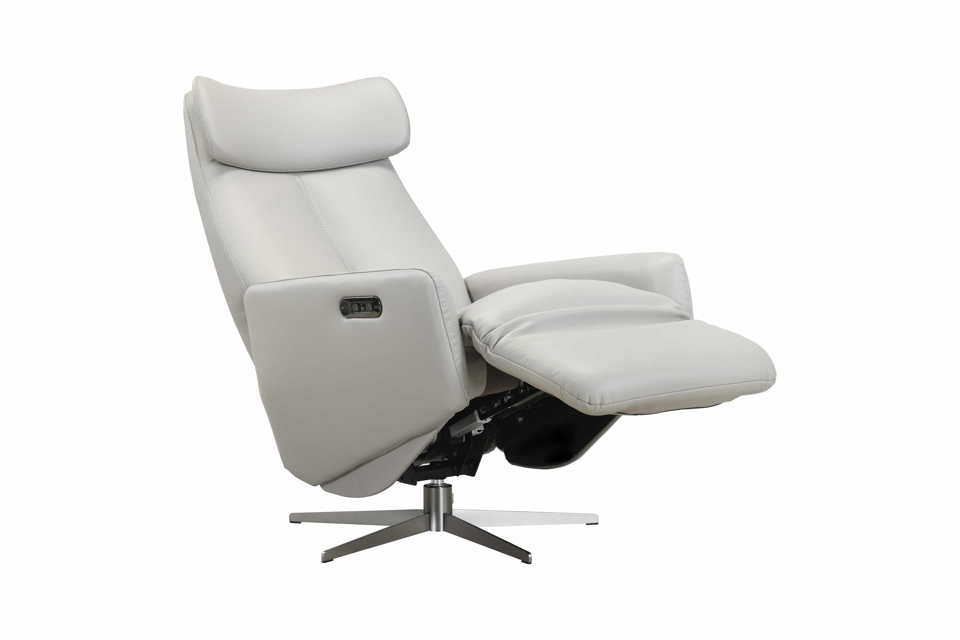 PILOT Motion Leather Armchair — Grey