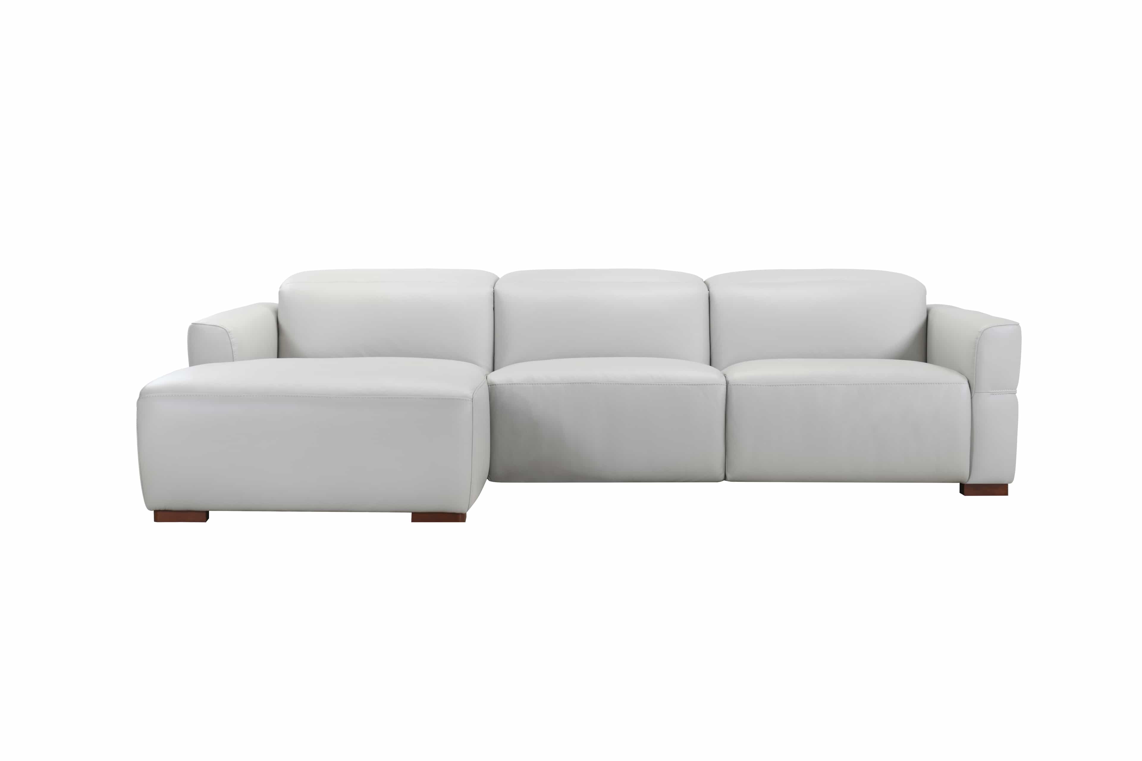 CALVA Motion Leather Sofa — Grey