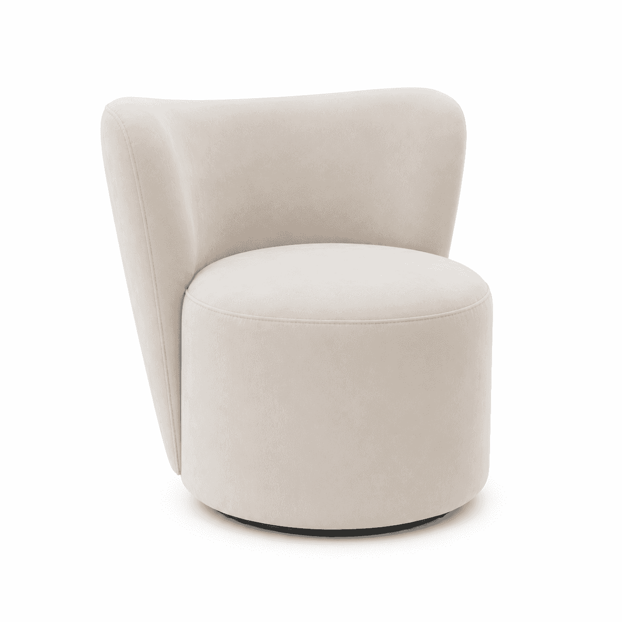 PYRAN Swivel Armchair — White