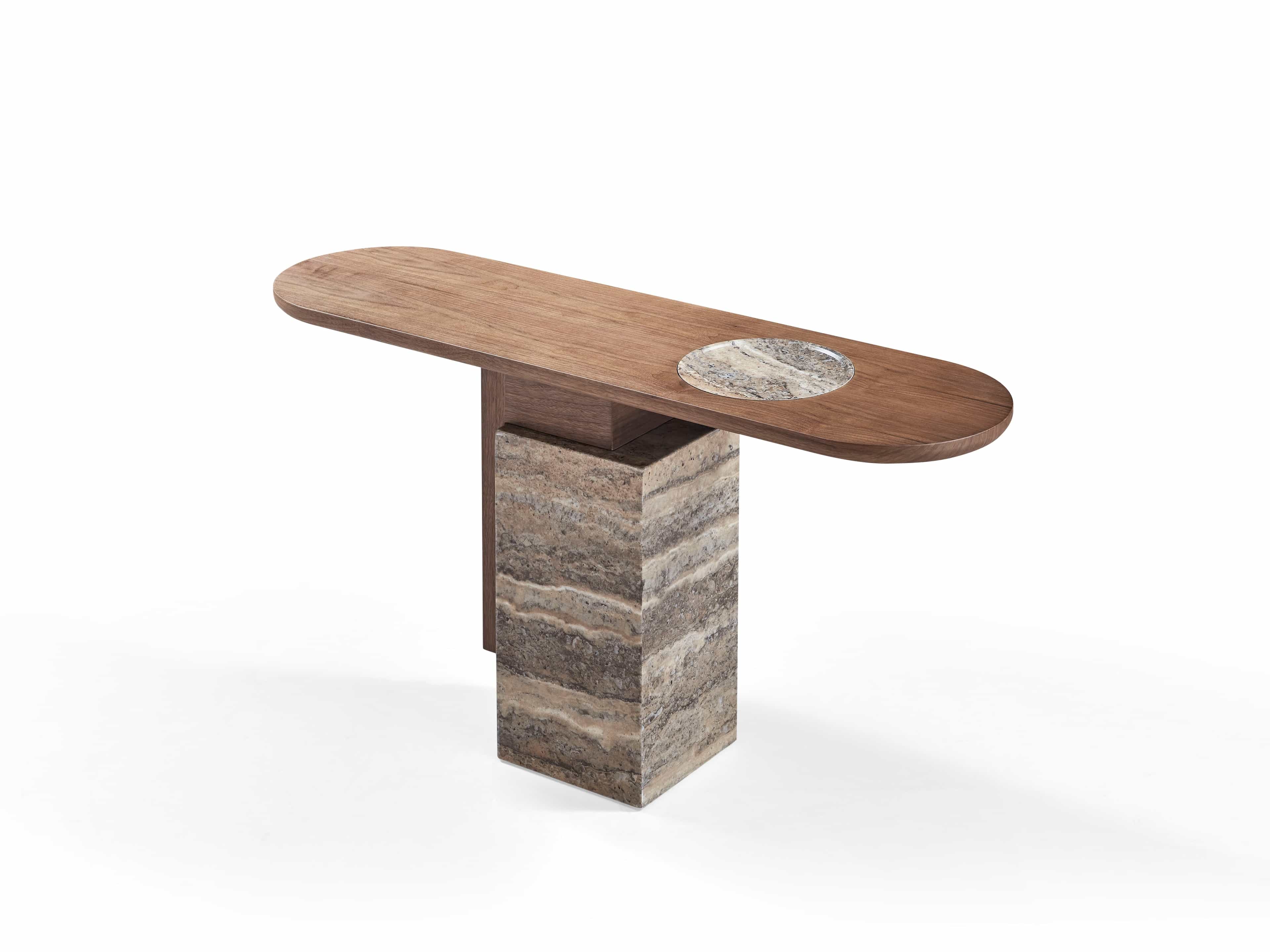 NOVARO Console Table — Brown
