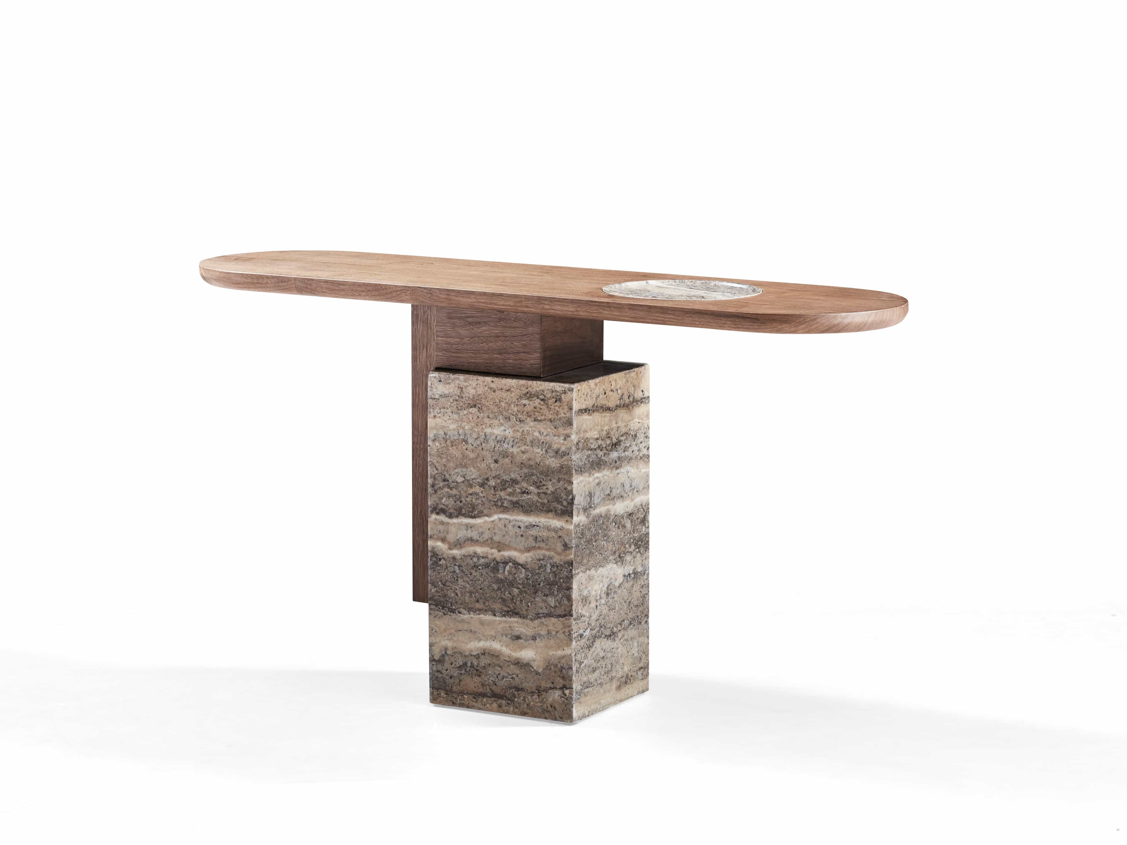 NOVARO Console Table — Brown
