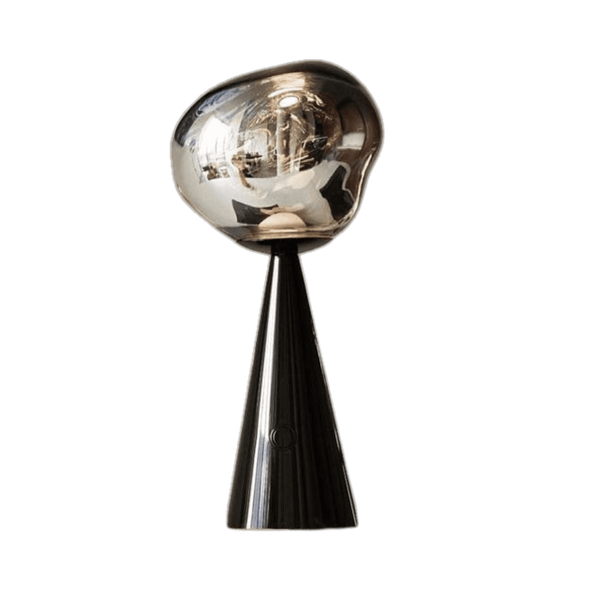 Melt Lava-Glass Table Lamp — Gold